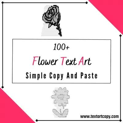 100+ Flower Text Art Copy And Paste