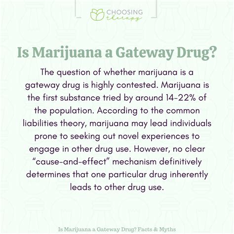 Is Marijuana a Gateway to Other Drug Use?