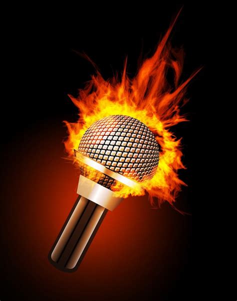 Mic On Fire Png - Dunkowi