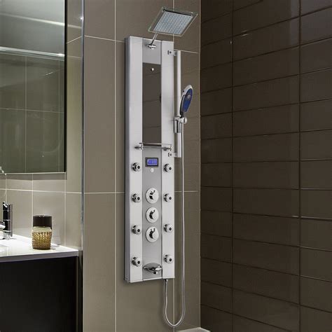 AKDY Thermostatic Tower Rainfall Shower Panel System & Reviews | Wayfair.ca