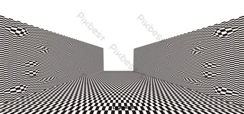 Background Illusions Black-and-white Square Abstract Visual Illusion ...