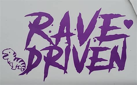 Rave Driven Car Decal Window Sticker Car Bumper | Etsy