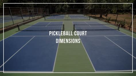 Pickleball Court Dimensions | Pickleballin