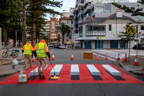 First look at 3D crossings installed in Manly - Manly Observer