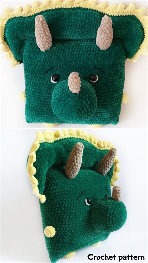 Crochet pattern dinosaur amigurumi dinosaur crochet pillow | Etsy in ...