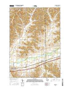 La Crosse River Trail Prairies State Natural Area Topo Map in La Crosse ...