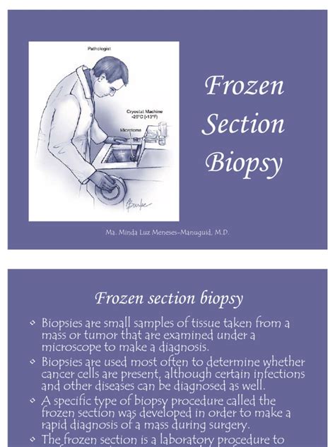 His to Tech Frozen | Biopsy | Pathology