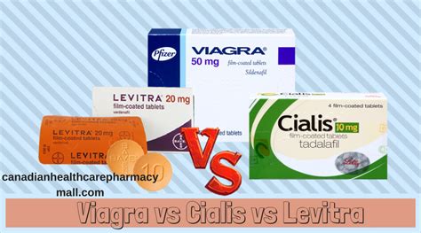 Viagra vs Cialis vs Levitra | Pharmacy Mall ...