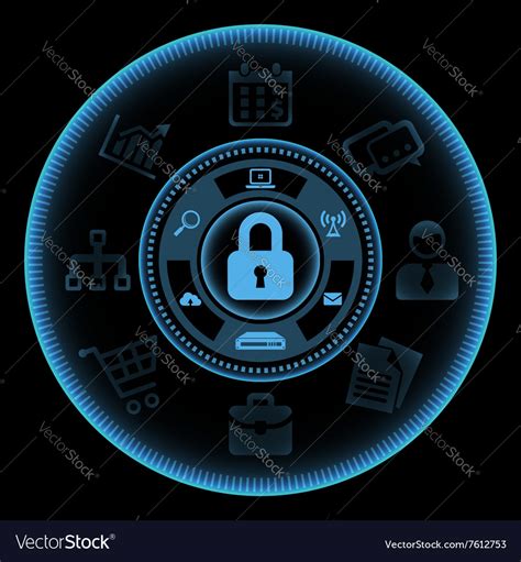 Information security concept Royalty Free Vector Image