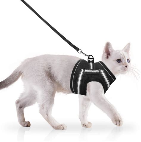 JOYO Cat Harness and Leash Set Escape Proof, Adjustable Small Pet Harness for Walking, Soft ...