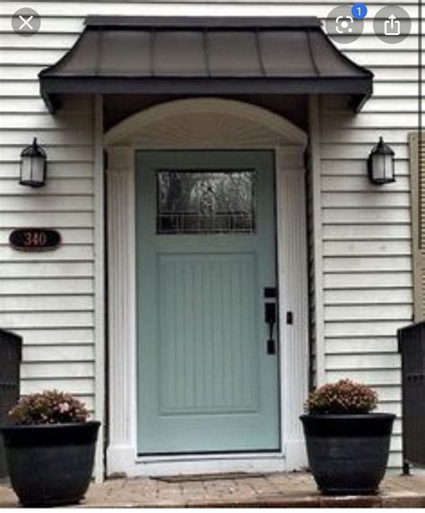 Pin on Front Porch | Front door awning, House with porch, Metal door awning