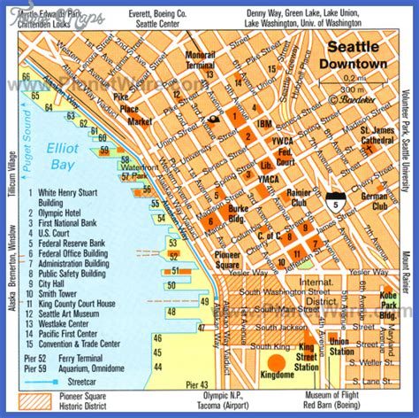 Seattle Map - ToursMaps.com