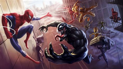 Venom And Spider-Man Wallpapers - Wallpaper Cave