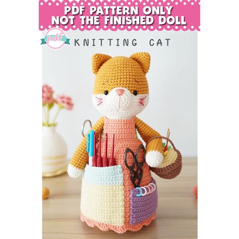 Crochet Pattern - Knitting Cat Amigurumi Pattern PDF | Shopee Malaysia