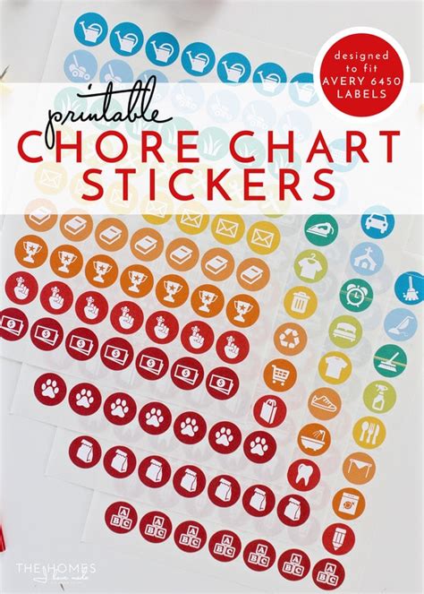 Printable Chore Chart Stickers! | The Homes I Have Made