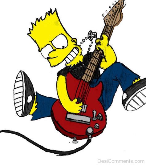 Bart simpson Playing Guitar - Desi Comments