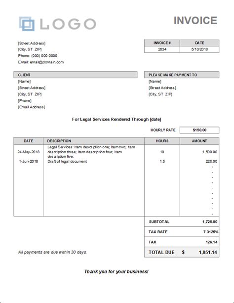 Download Office 2003 Invoice Template Free Pics | Invoice Template Ideas