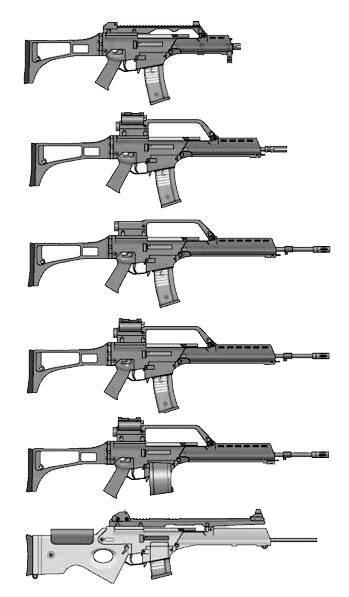 HK G36 Variants by MarcusBurns1977 on DeviantArt