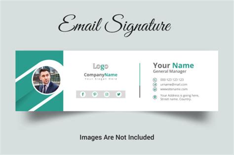 Email Signature or Email Footer Template Graphic by Tahmin's Design · Creative Fabrica