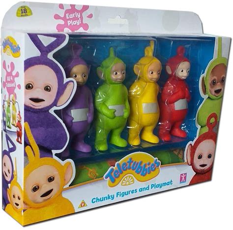 Teletubbies Chunky Figures & Playmat Teletubby Action Figure Set of 4 Playset – TopToy