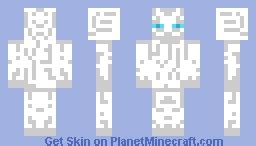 White Enderman Minecraft Skin