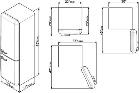 Smeg FAB32UPGRN 11.7 cu. ft. Bottom Freezer Refrigerator with 3 Adjustable Glass Shelves, 1 ...