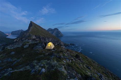 Tent On†mountain, Moskenesoya Photograph by Cody Duncan - Pixels