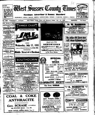 West Sussex County Times in British Newspaper Archive