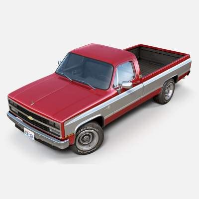 Chevrolet Silverado 1987 Pickup - 3D Model by Veaceslav Condraciuc