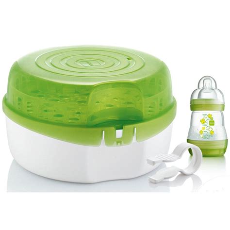 MAM Microwave Steam Sterilizer | Bottle sterilizer, Baby bottle sterilizer, Baby bottles