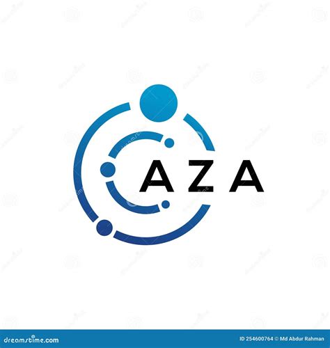 AZA Letter Logo Design on Black Background. AZA Creative Initials Letter Logo Concept Stock ...