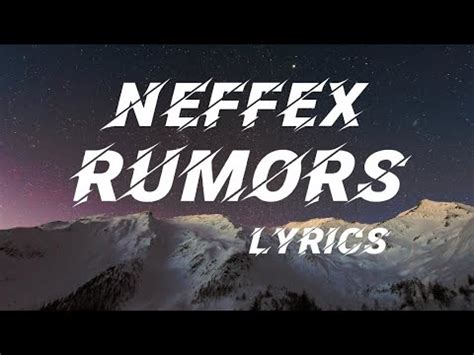 NEFFEX - RUMORS (lyrics) - YouTube