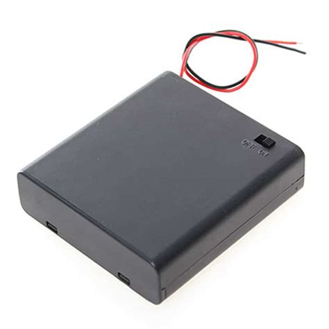 4 AA Battery Holder with Switch