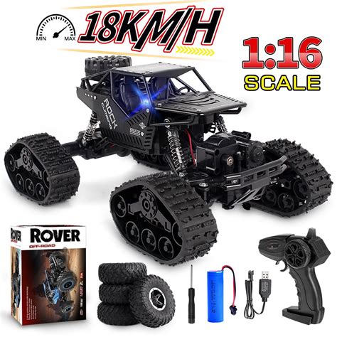 1:16 Scale Remote Control Car,2.4 GHz RC Drift Race Car, 4WD High Speed 18 Km/h All Terrains ...