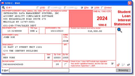 1098-E Software: Printing | Electronic Reporting | E-File | TIN Matching