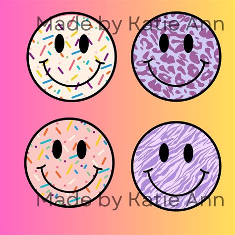 Smiley Face PNG Smiley Face Sublimation Daisy Smiley Face - Etsy
