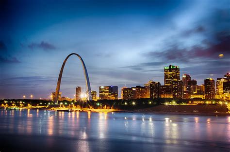 City Of St. Louis Skyline. Image Of St. Louis Downtown With Gate Photograph by Alex Grichenko