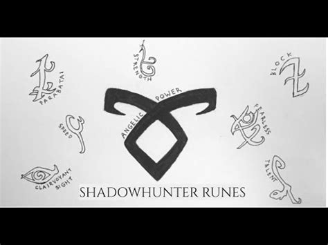 Drawing Shadowhunter Runes - YouTube