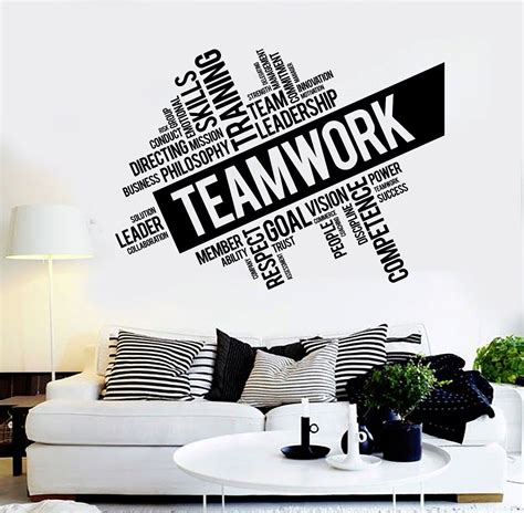 Vinyl Wall Decal Teamwork Success Office Decor Worker Stickers (ig4152 ...