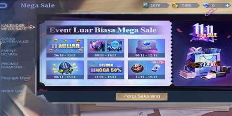 Mobile Legends Mega Sale Event Calendar (ML) - Esports