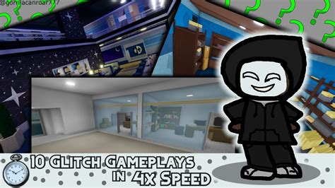 10 Glitch Gameplays in 4x speed | In Plain Sight 2 | Roblox - YouTube