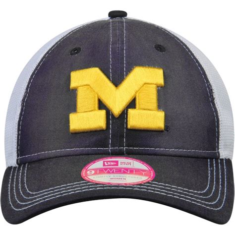 Michigan Wolverines New Era Women's Spirited Trucker Adjustable Hat ...