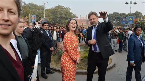 German Foreign Minister Annalena Baerbock Visits Chandni Chowk, Rides Metro