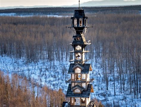 Alaska's Dr. Seuss House is a whimsical tower made of stacked cabins | Inhabitat - Green Design ...