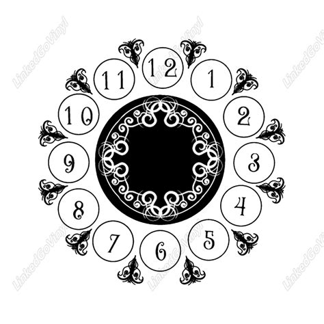 Design Free Clock Face Graphics SVG Files - LinkedGo Vinyl