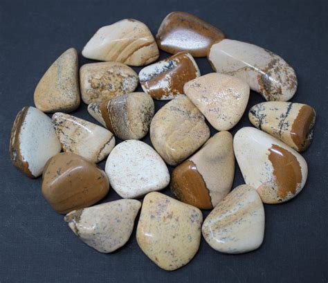 Picture Jasper Tumbled Stones: Choose How Many Pieces ('A' Grade ...