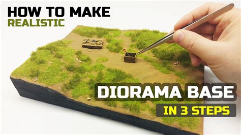 How to make diorama base | Tutorial for beginners - YouTube