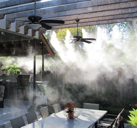 Outdoor misting system, Outdoor comfort, Misting