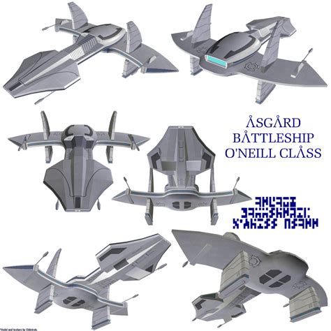 Asgard O'Neill class warship by Chiletrek on DeviantArt