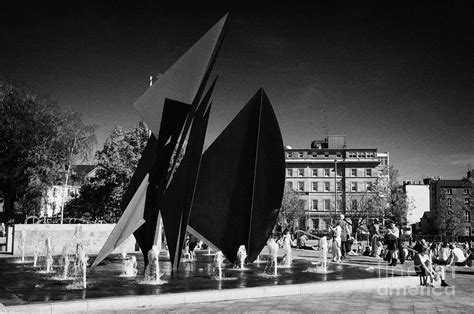 Quincentennial Fountain eyre square galway city ireland Photograph by Joe Fox - Pixels